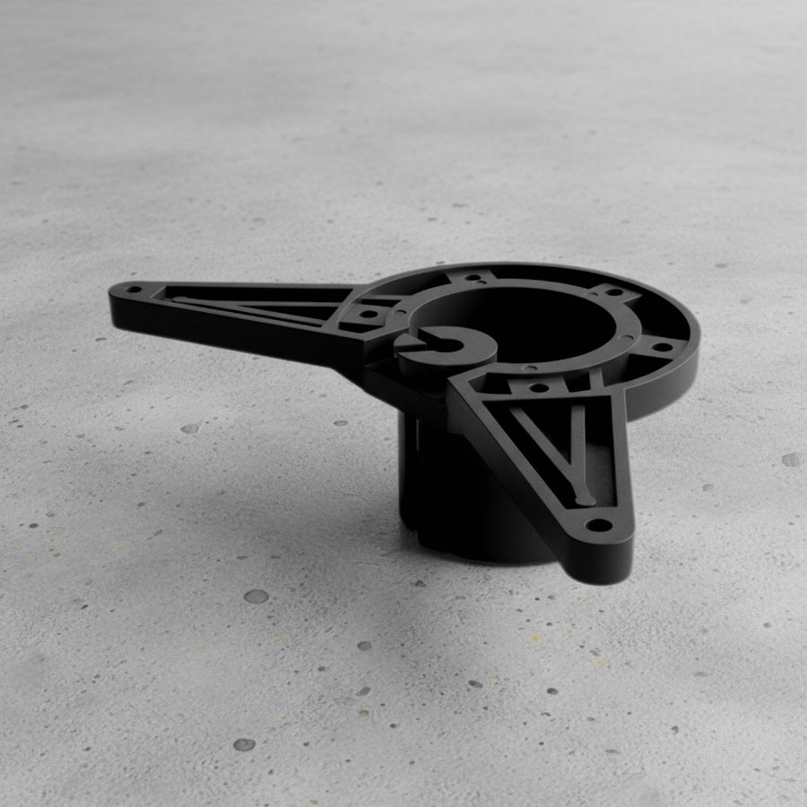 фото Верх на трубу D=60мм цвет черный