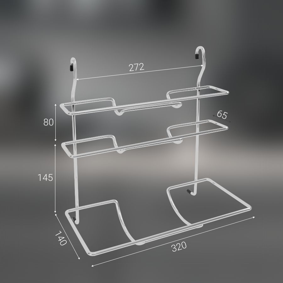 фото Полка тройная для бумажных полотенец и пленок CWJ207Т ALBA 325x182x366мм