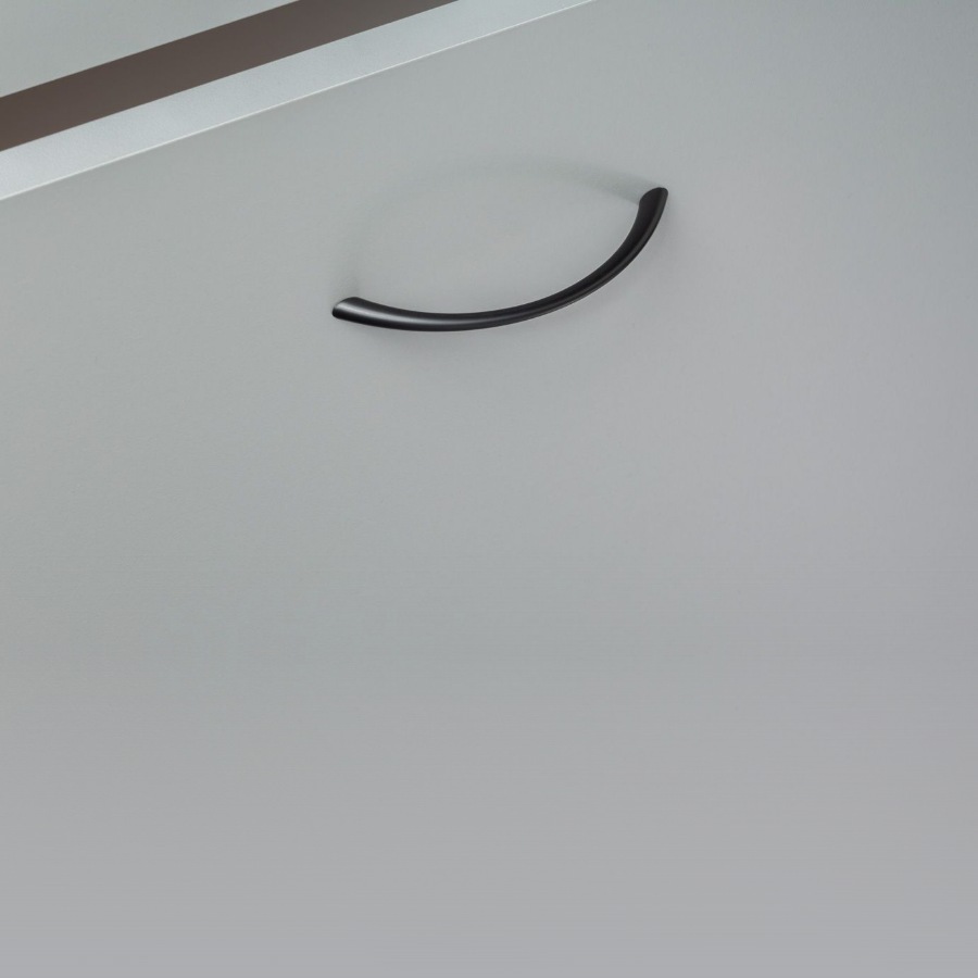 фото Ручка-скоба АРЕС, 96 мм, черный матовый