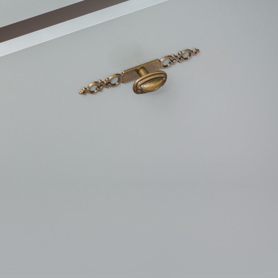 фото Ручка-кнопка с накладкой ИСИДА, бронза античная