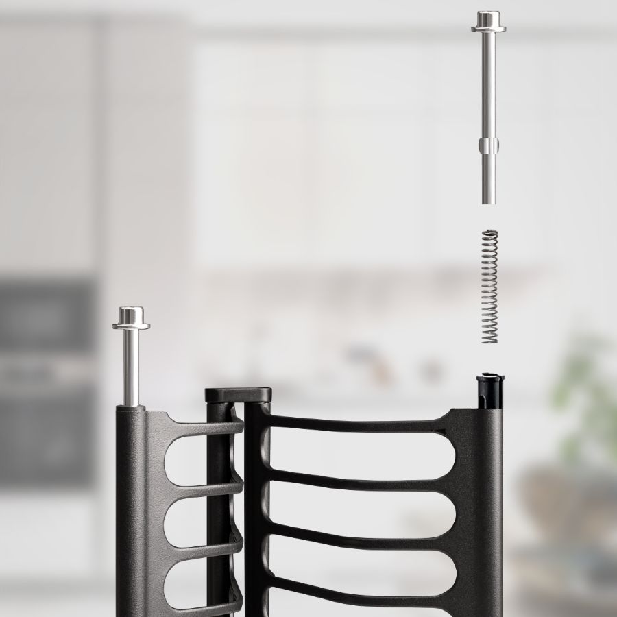 фото Посудосушитель черный из нержавеющей стали в шкаф 400 мм