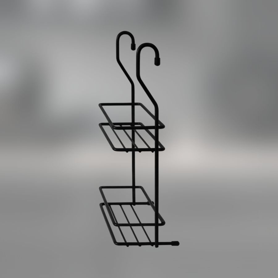 фото Полка для специй CWJ203М-3 ALBA 200x90x275мм Черный матовый