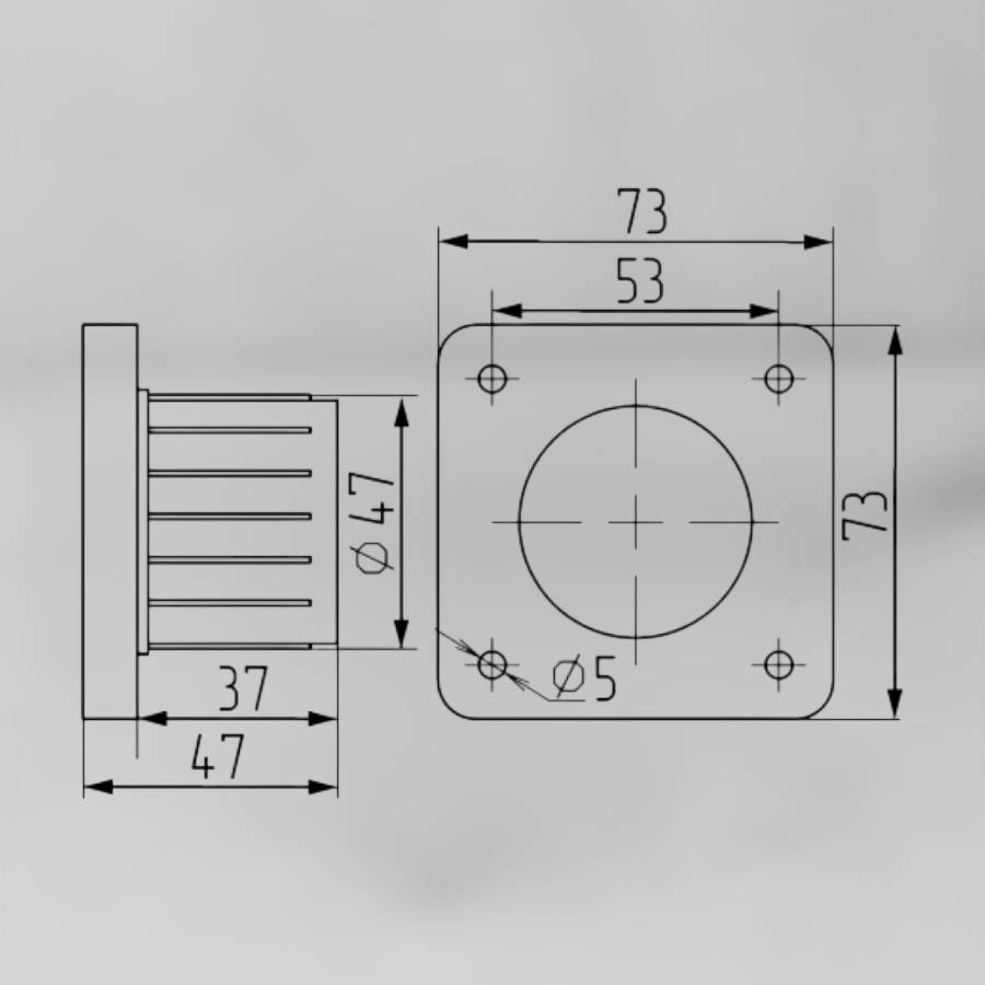 фото Фланец для трубы 50 мм