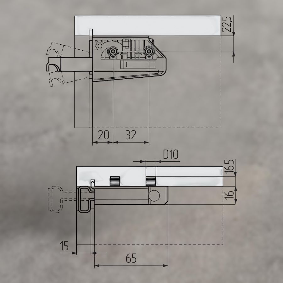 фото Подвеска регулируемая 806.22.P2.IN.DX на втулках (65кг), правая R, CAMAR