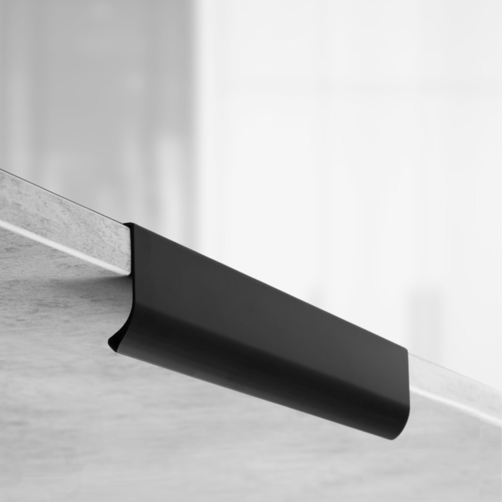 фото Ручка-скоба ТИТАН, 224/300 мм, черный матовый