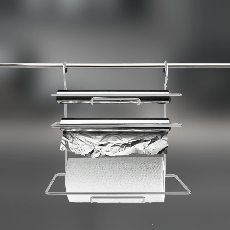 фото Полка тройная для бумажных полотенец и пленок CWJ207Т ALBA 325x182x366мм