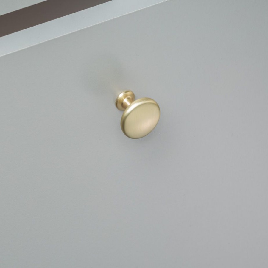 фото Ручка-кнопка КАССИО, золото браш