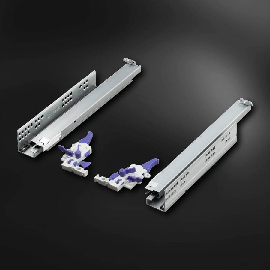фото Направляющие 350 мм UNIHOPPER скрытого типа с 3D регулировкой, с доводчиком