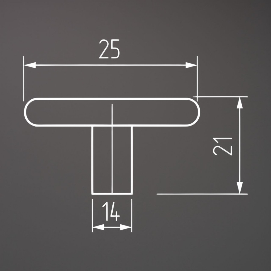 фото Ручка-кнопка ТЕЙЯ, золото браш
