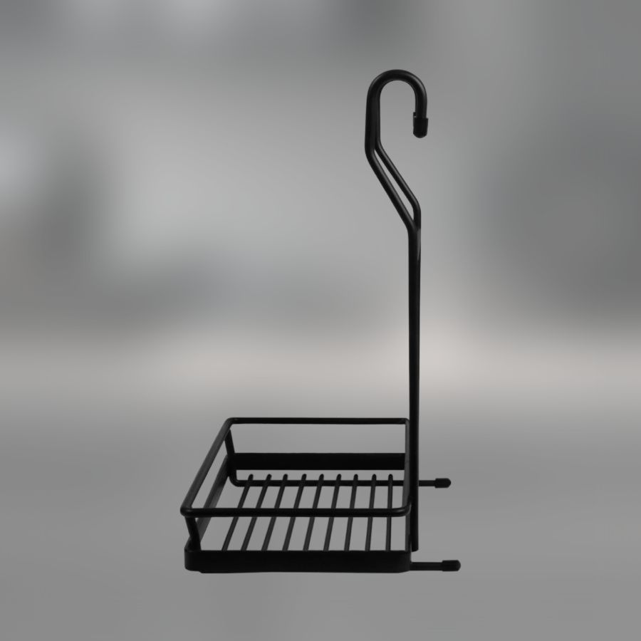 фото Полка одинарная CWJ202F-3 ALBA 220х143х258мм Черный матовый