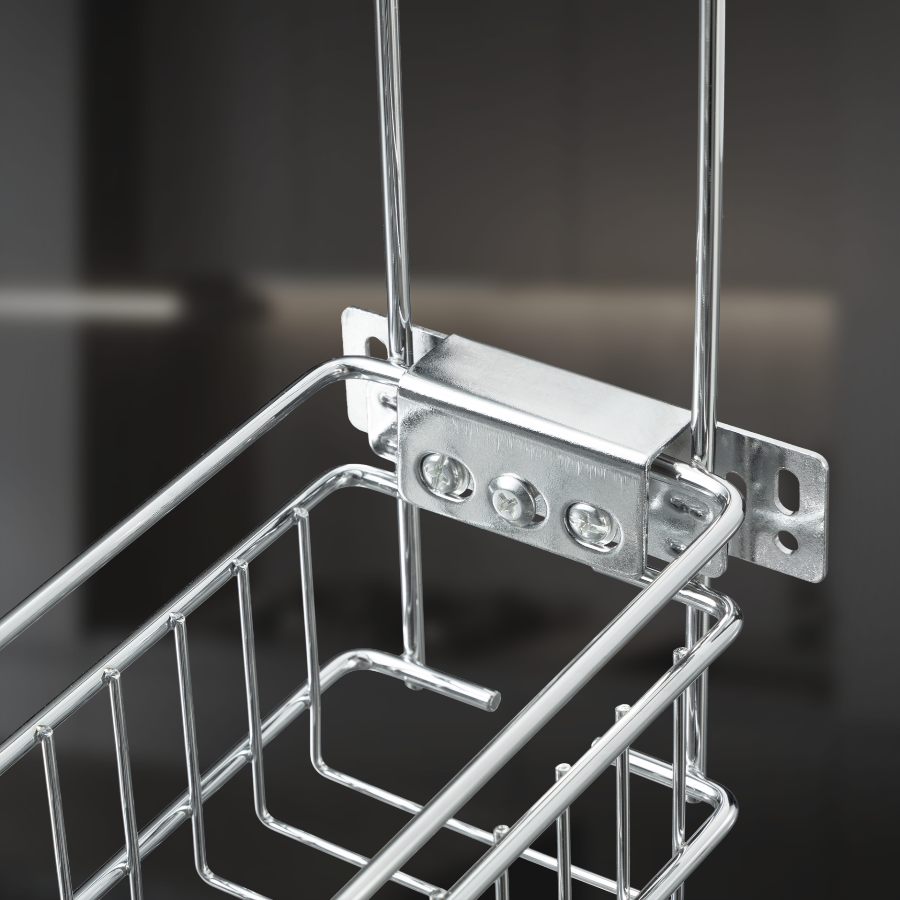 фото Выдвижная корзина двухуровневая в нижнюю базу 200 мм с доводчиком