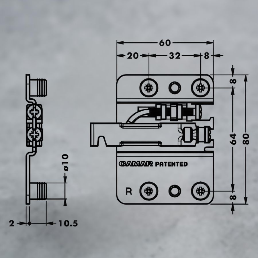 фото Подвеска каркаса со встроенным ящиком 807 RV левая, CAMAR