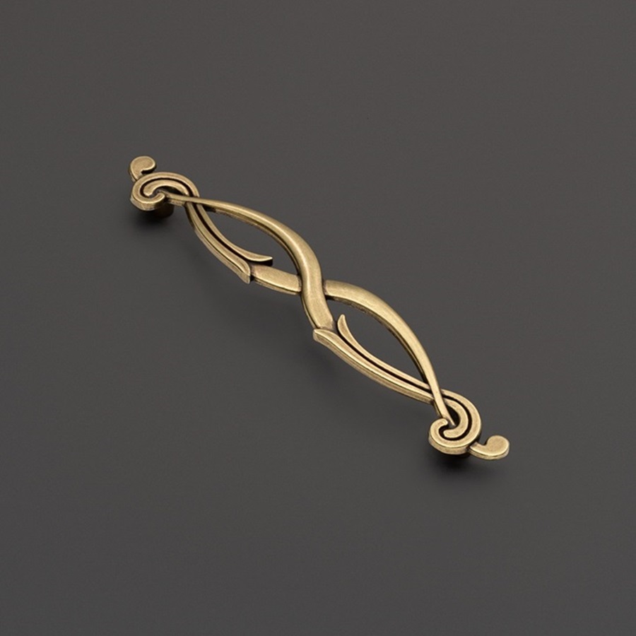 фото Ручка-скоба ВЕНЕРА, 128 мм, бронза античная