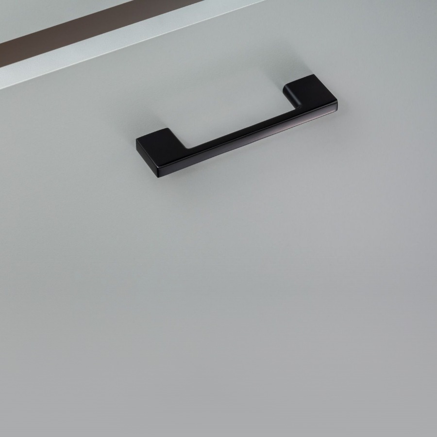 фото Ручка-скоба СИРИУС, 96 мм, черный матовый