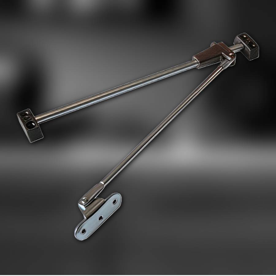 фото Кронштейн мебельный секретерный левый 240мм, коричневый Польша