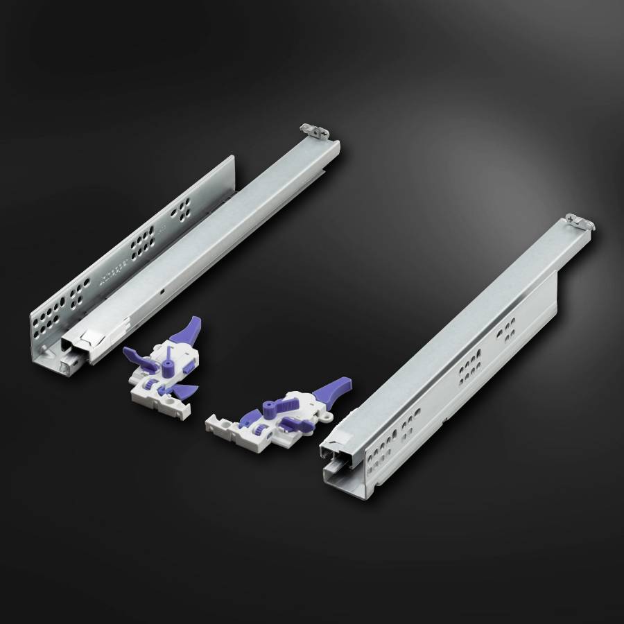 фото Направляющие 400 мм UNIHOPPER скрытого типа с 3D регулировкой, с доводчиком