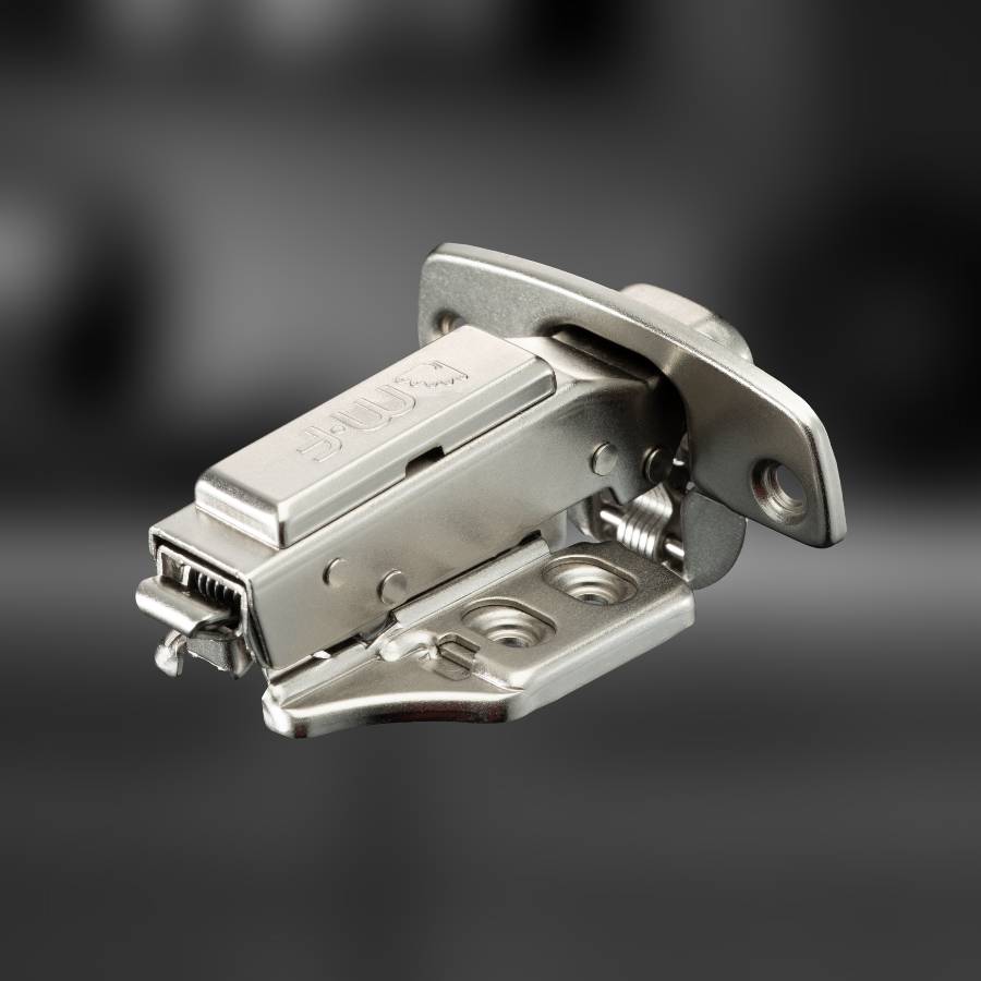 фото Петля накладная MF Prima Top 3D, 52 мм, Clip-on, с доводчиком, мягкий ход, никель, в сборе, H=2