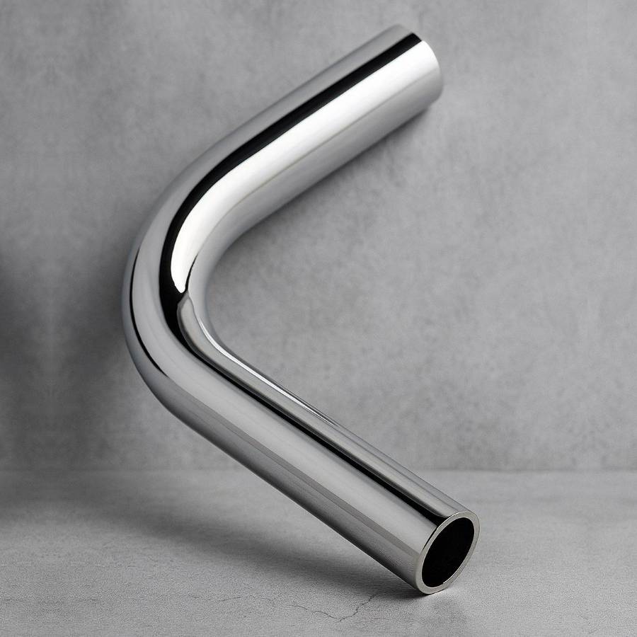 фото Угол 90° для рейлинга, хром