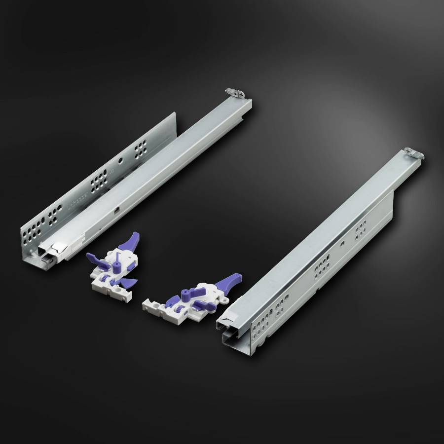 фото Направляющие 450 мм Unihopper скрытого типа с 3D регулировкой, открытие нажатием