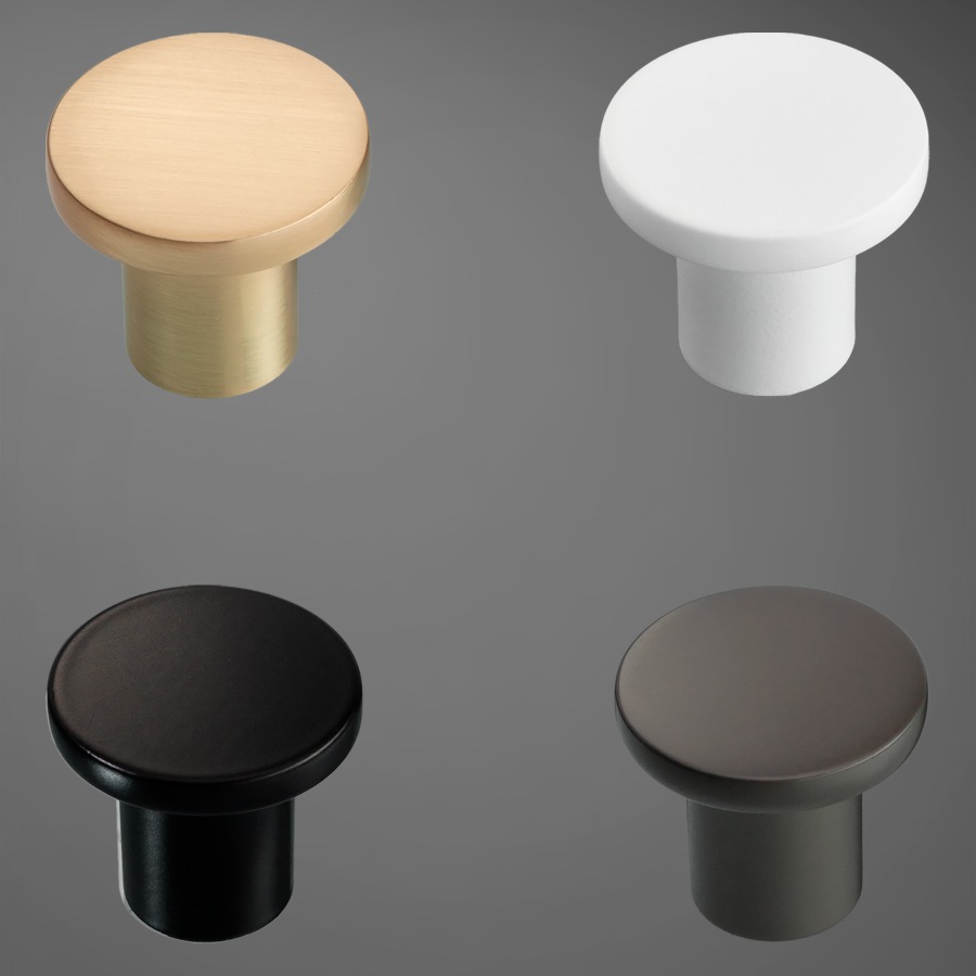 фото Ручка-кнопка ТЕЙЯ, золото браш