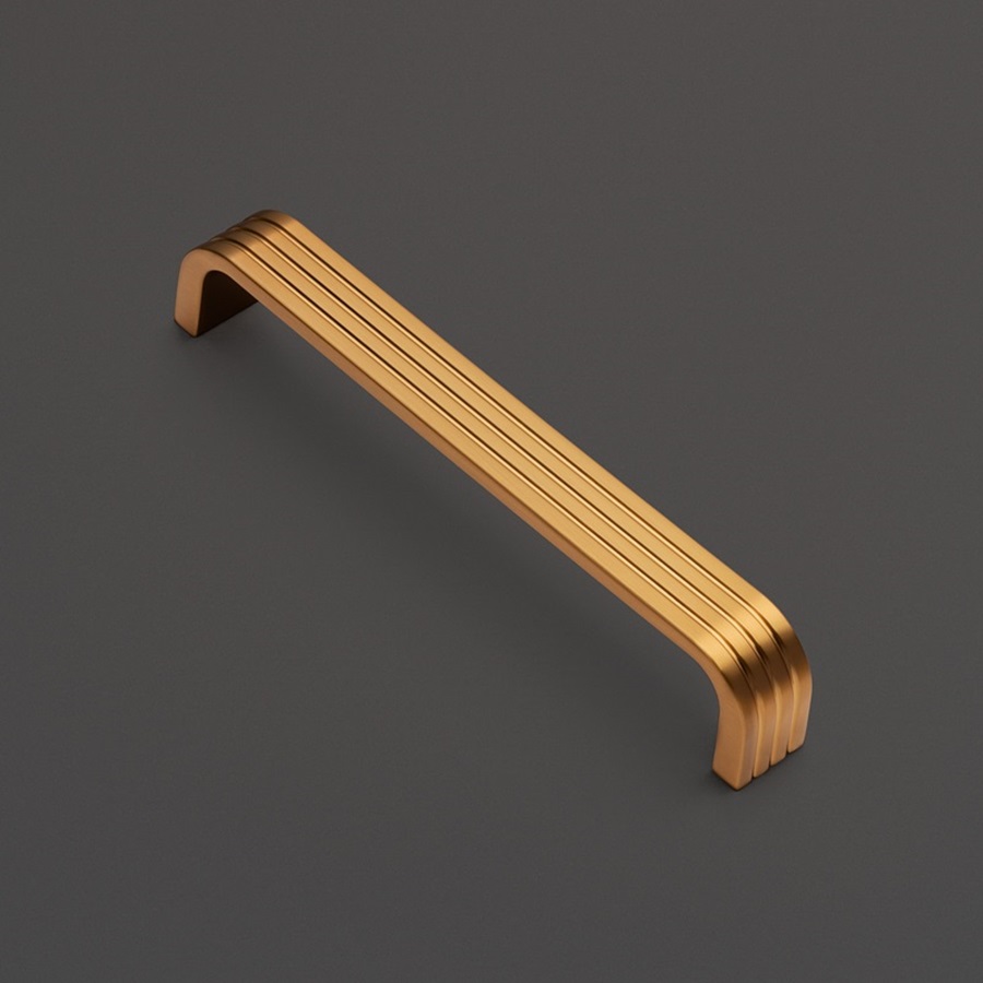 фото Ручка-скоба САРГАС, 160 мм, бронза полированная