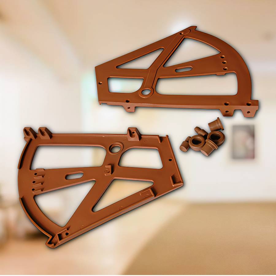 фото Поворотное устройство под обувь, цвет вишня