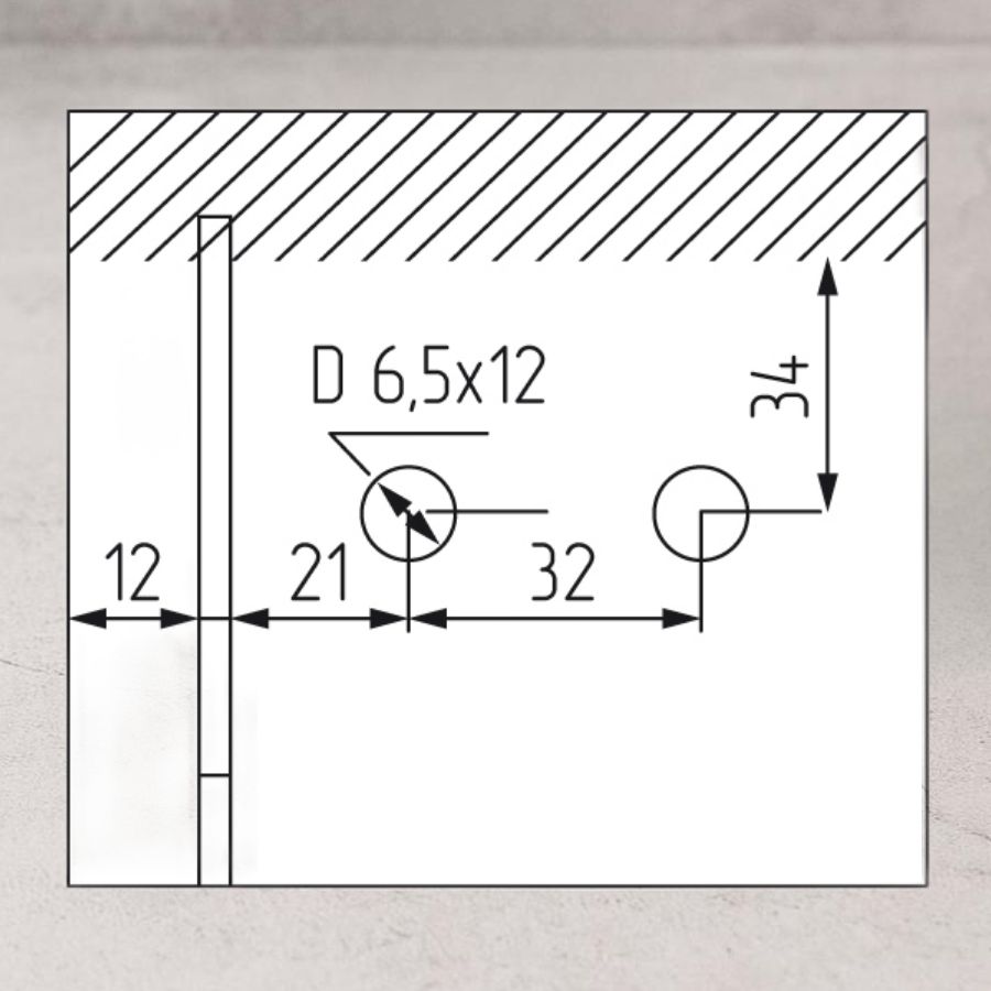 фото Комплект подвески кухонной стальной с белой заглушкой до 80 кг