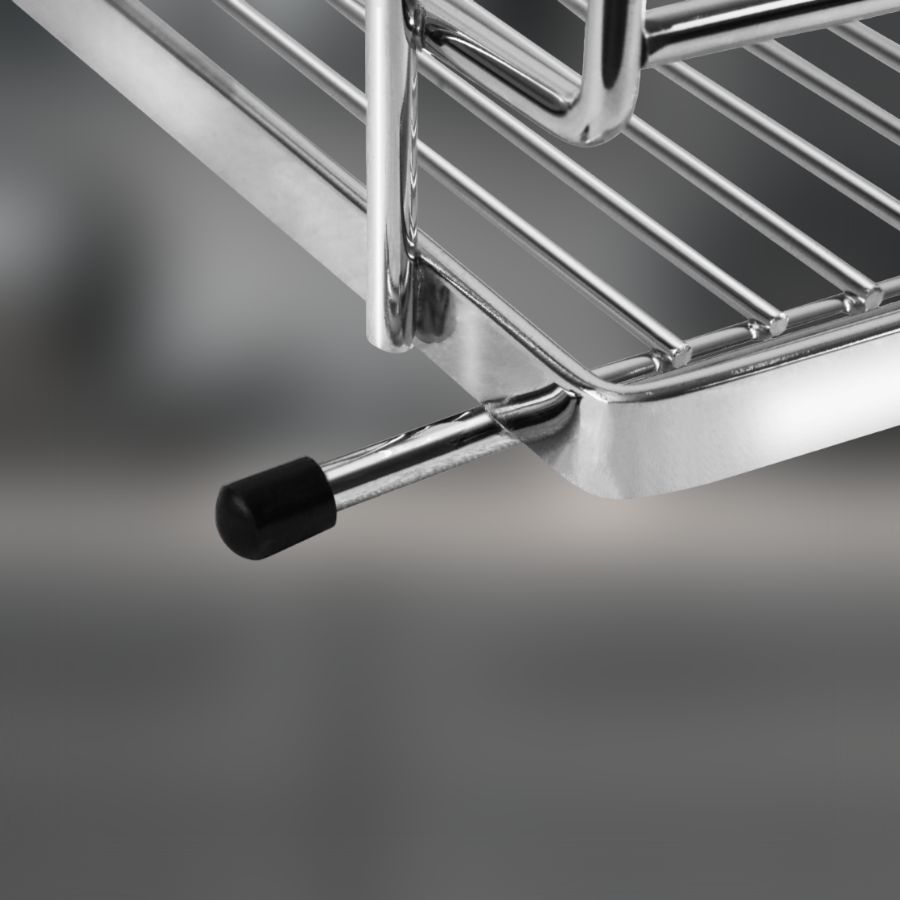 фото Полка одинарная с крючками CWJ221-3 ALBA 271х262х143 мм