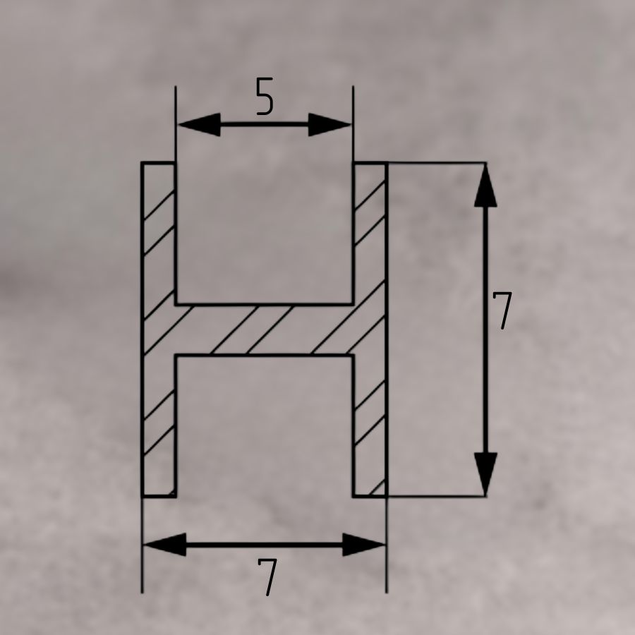 фото Планка д/панелей "Союз" 4 мм 1030 600мм щелевая Черная