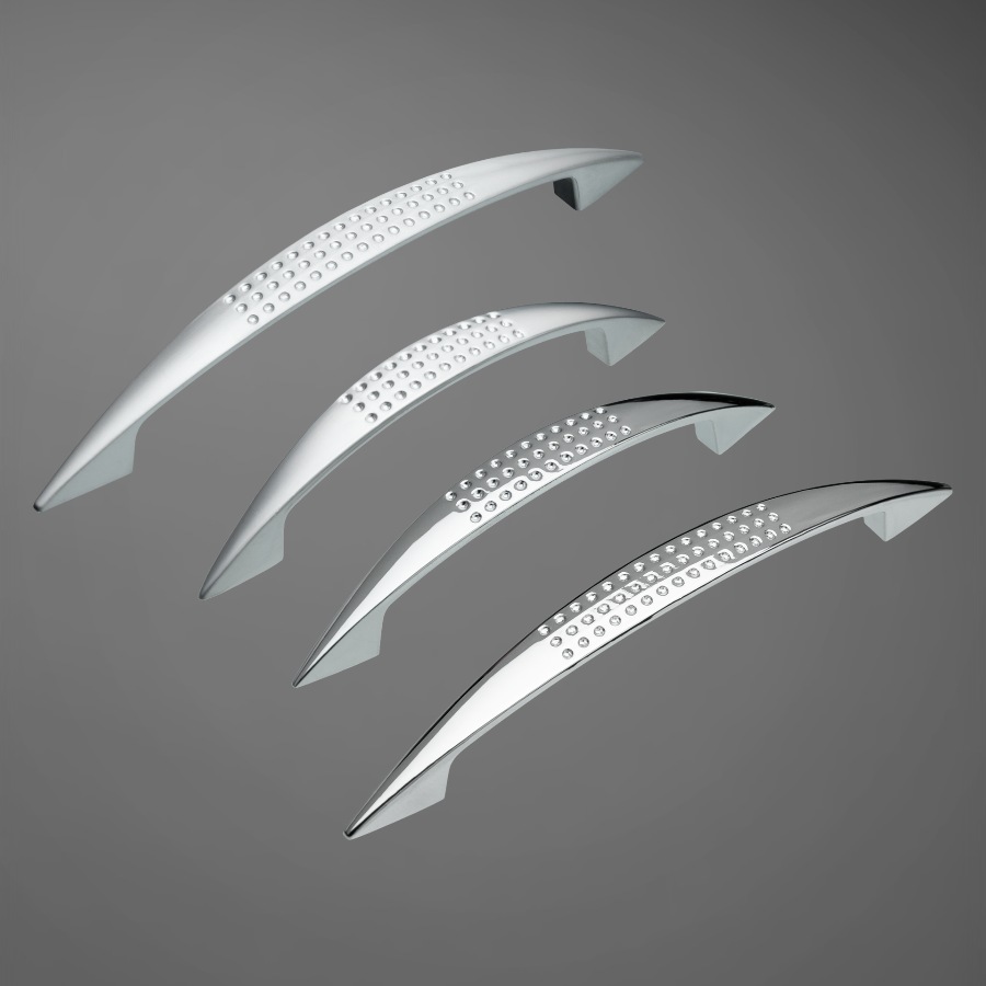 фото Ручка-скоба АЛЬТАИР, 128 мм, хром матовый