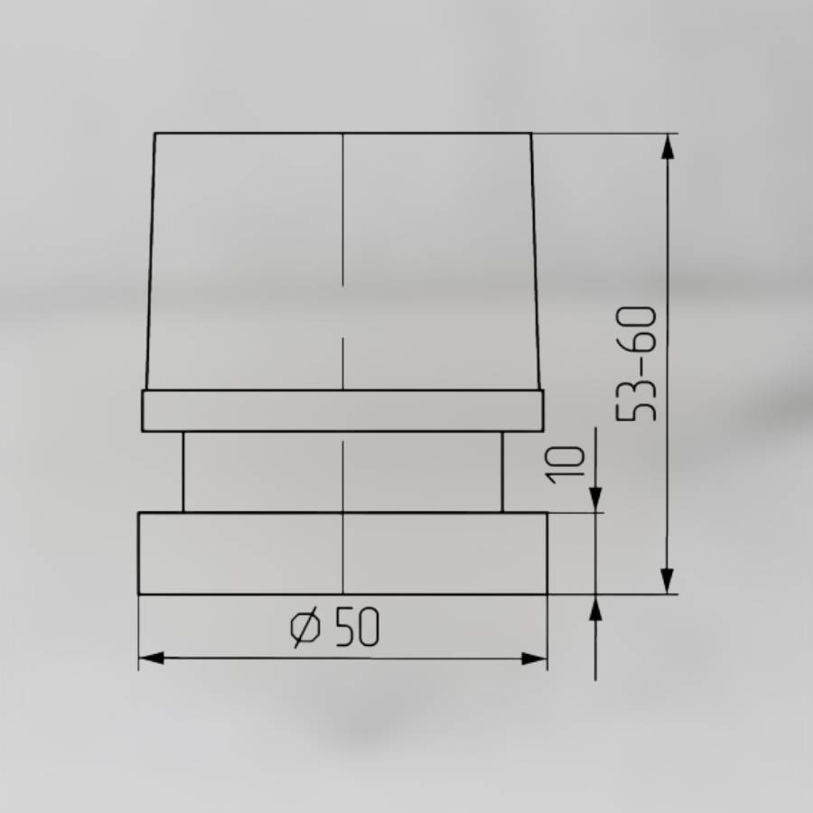 фото Опора регулируемая для трубы 50 мм