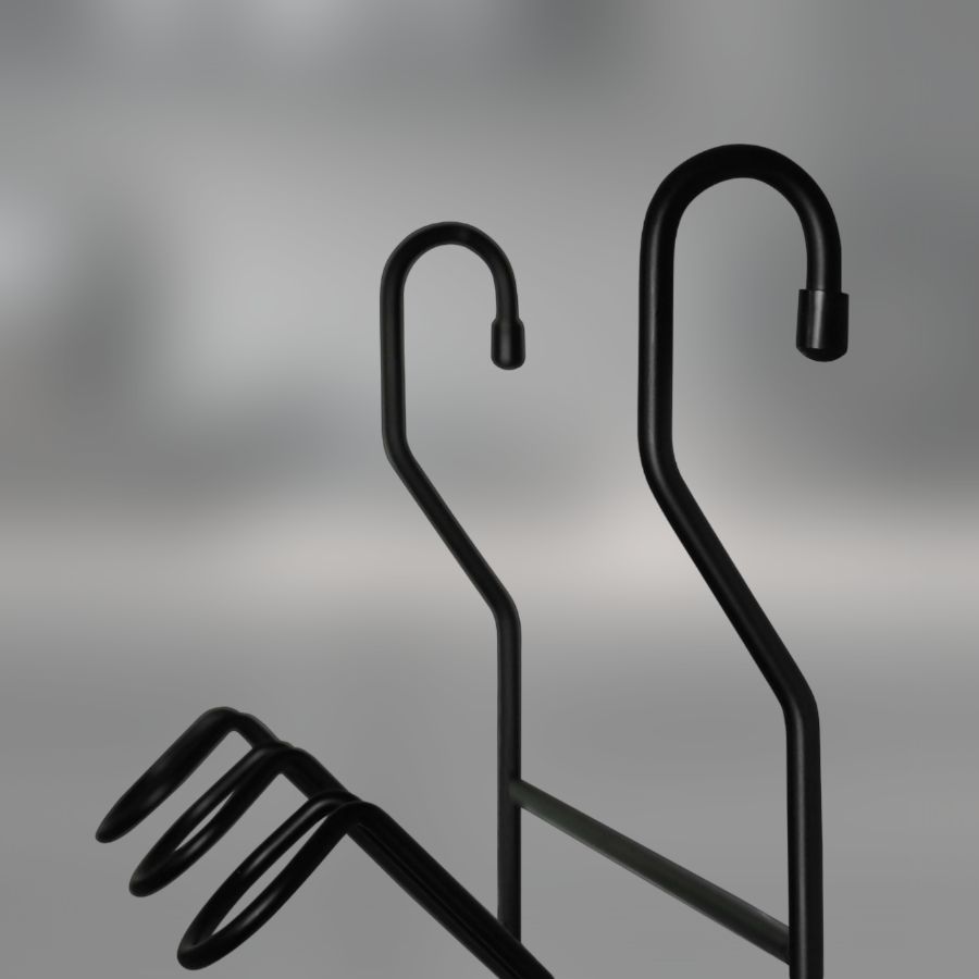 фото Полка для стаканов CWJ229-2 ALBA 240x100x340 мм черный матовый