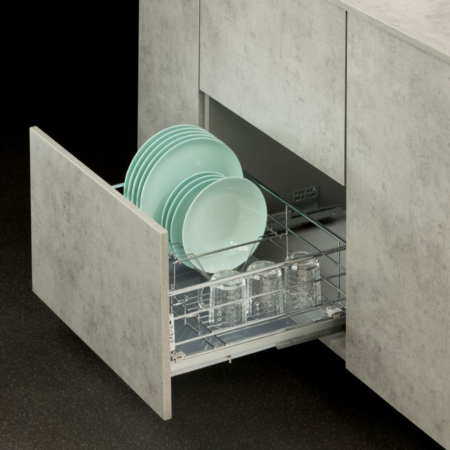 фото Посудосушитель в нижнюю базу 600 мм с доводчиком