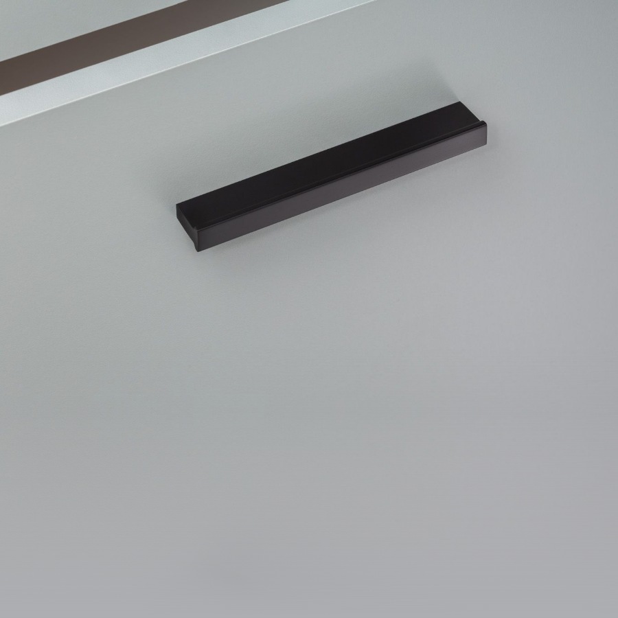 фото Ручка-скоба НЕФТИДА, 128 мм, черный матовый