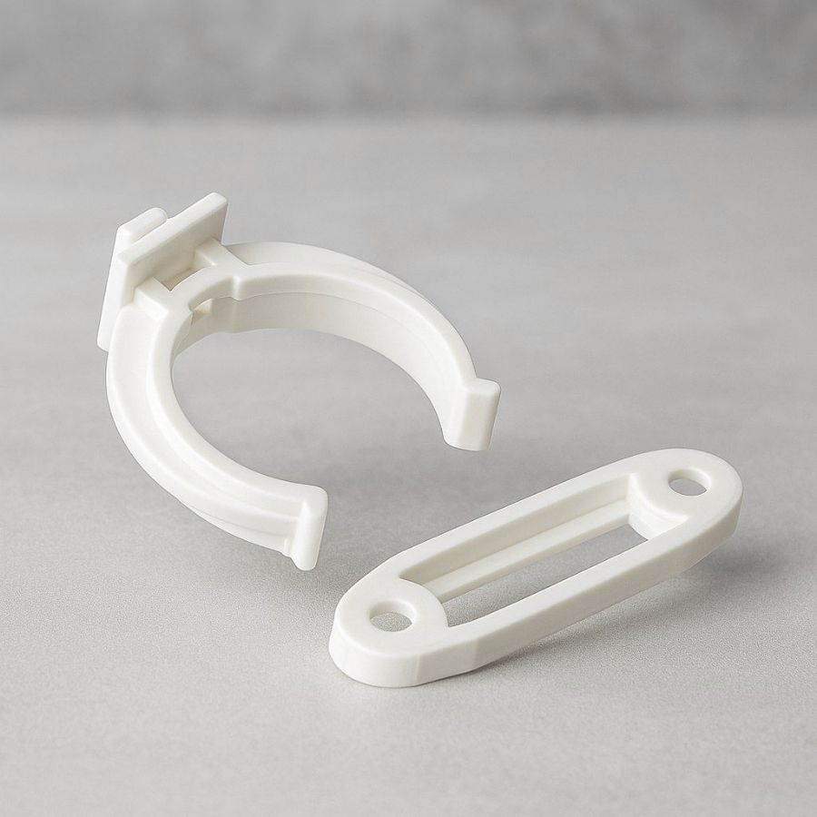 фото Клипса универсальная белая (для кухонной опоры под саморез)