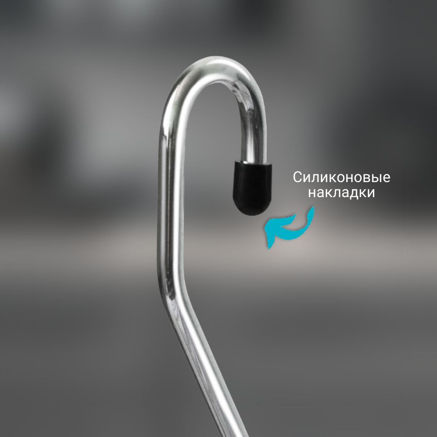 фото Полка двойная CWJ216B-3 ALBA 280x180x410 мм хром