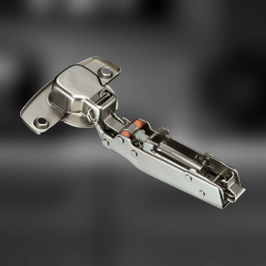 фото Петля накладная MF Prima Top 3D, 52 мм, Clip-on, с доводчиком, мягкий ход, никель, в сборе, H=2