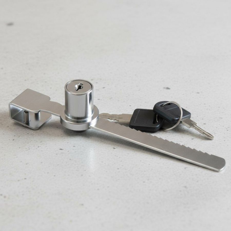 фото Замок LOCK.318.L140.CR, реечный хром