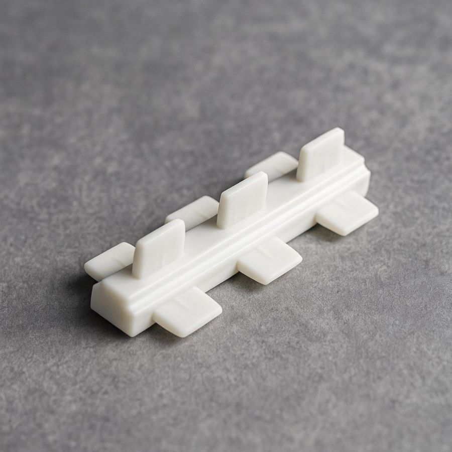 фото Соединитель Т-образный для кухонного ящика белый 60 мм