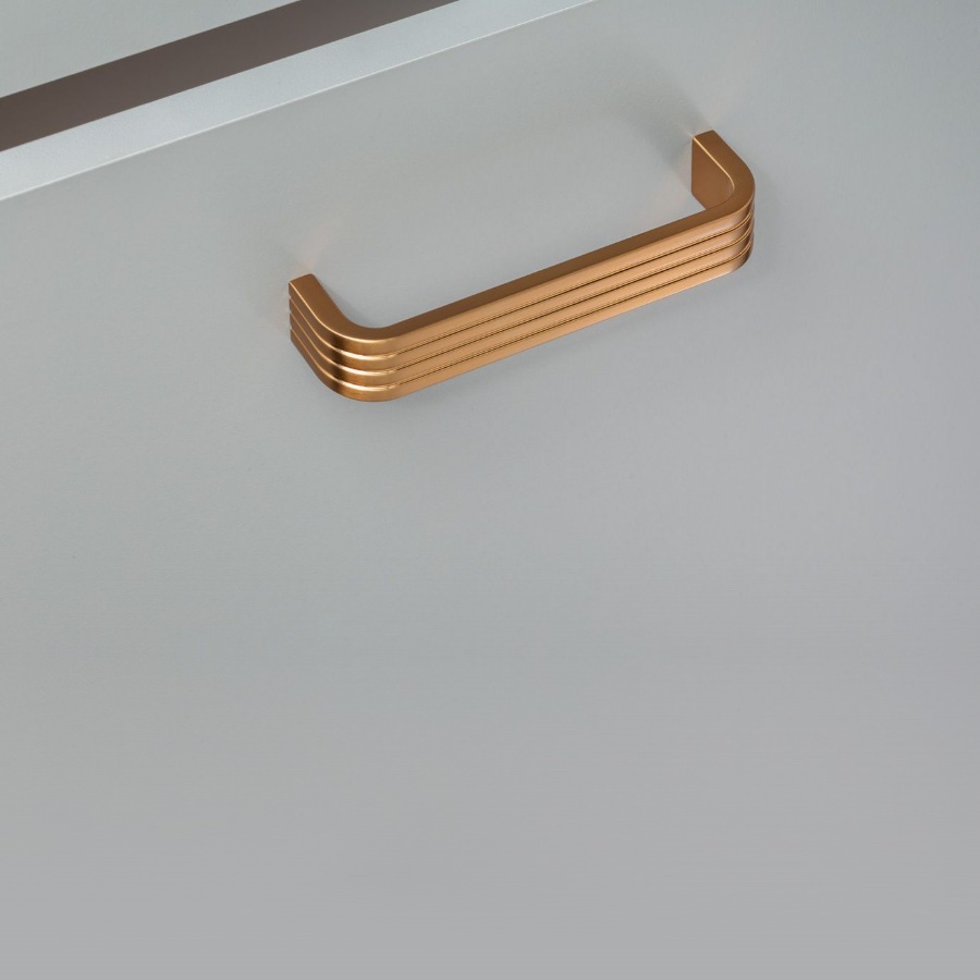 фото Ручка-скоба САРГАС, 128 мм, бронза полированная