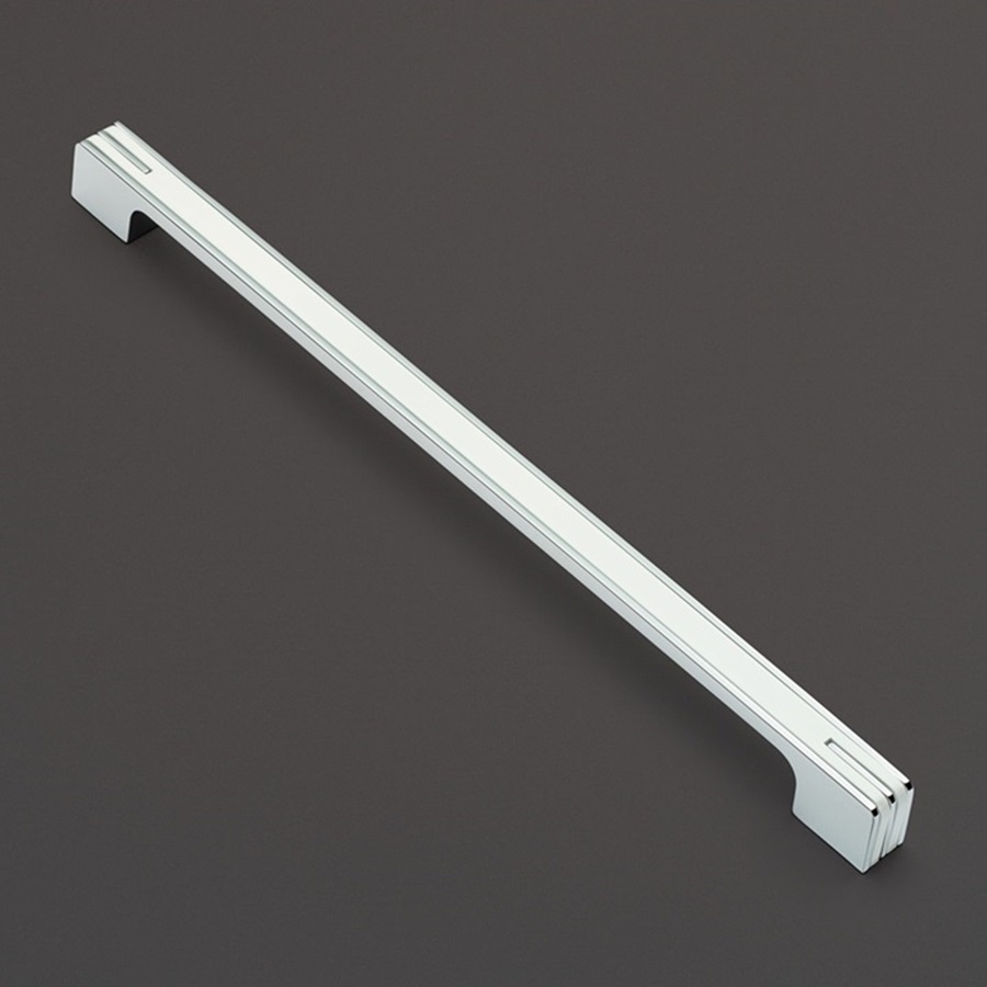 фото Ручка-скоба ЭРАГОН, 320 мм, хром/белый