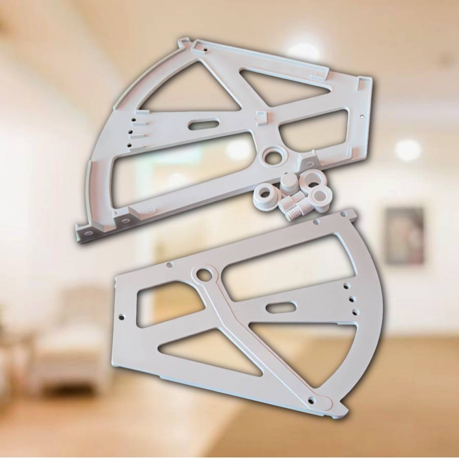 фото Поворотное устройство под обувь, цвет белый