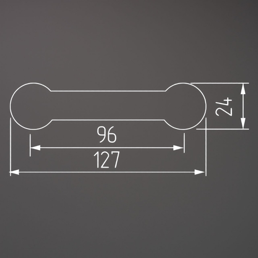фото Ручка-скоба ЛИЛО, 96 мм, белый