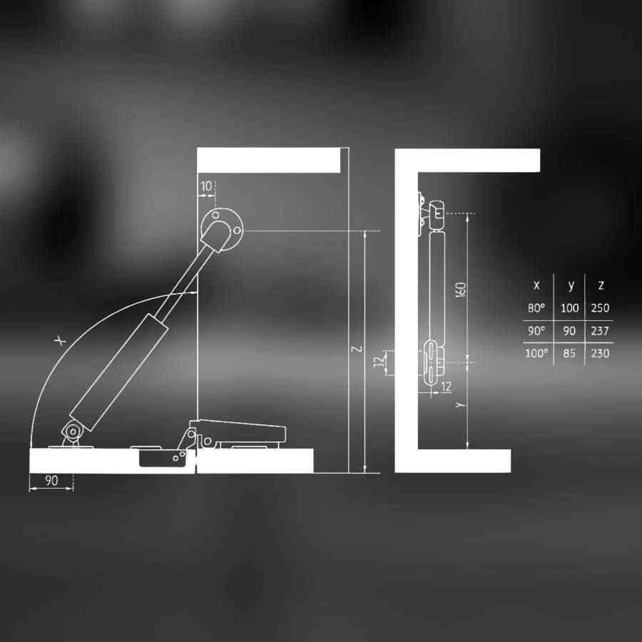 фото Газлифт на 6 кг секретерный