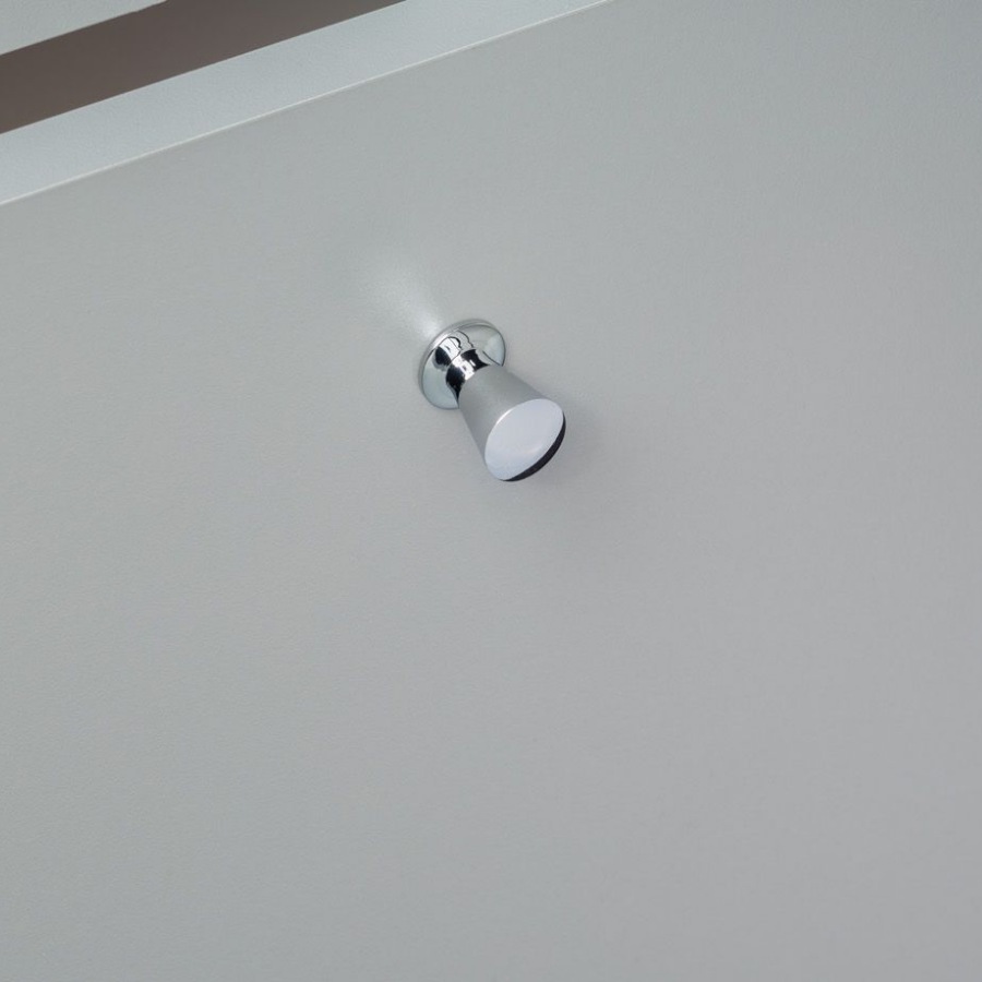 фото Ручка-кнопка ЛИРА, хром глянцевый