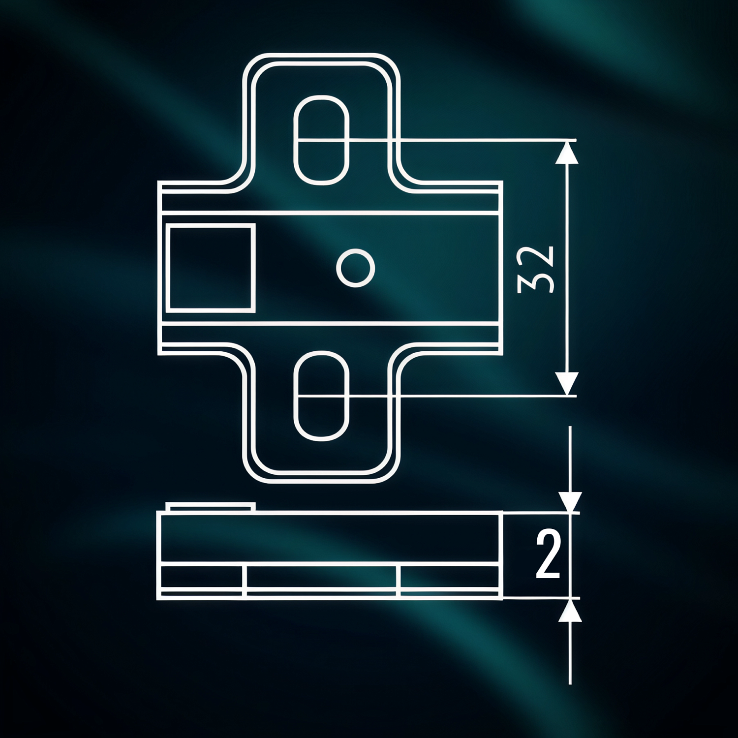 Площадка H=2 FGV  Integra 2-Way под саморез