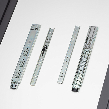 фото Шариковые направляющие полного выдвижения 350мм Н=45мм с доводчиком